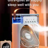 Ar condicionado portátil com luzes noturnas LED, 3 em 1 ventilador, pequeno refrigerador de ar, umidificador, casa fãs, Dropship