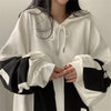 Spring Autumn Women Hoodies Fashion Letter Printed Female Oversized Sweatshirts Long Sleeve Ladies Casual Hooded Pullover Tops