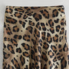 TRAFZA 2024 Women Fashion Leopard Print Skirt Vintage High Waist Midi Skirts Elegant Women Summer Casual Streetwear Skirt