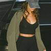 Women Sports Crop Top T-Shirts Gym Clothing Yoga Loose Tops Long Sleeve Sportswear Workout Clothing Fitness Smock Spring Autumn