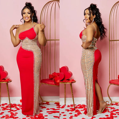 Sexy Summer Women Clothing Mesh Transparent Strap Long Dress One-piece Chic Style Mid-waist Length