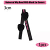 Lace Melting Band With Ear Cover Elastic Band For Wigs Black Wigs Edge Wrap To Lay Edges Wig Headband Lace Frontal Band