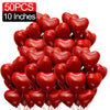 Red Heart Latex Balloon Inflatable Love Shaped Balloons Romantic Valentine's Day Birthday Wedding Party Decor Supplies Wholesale