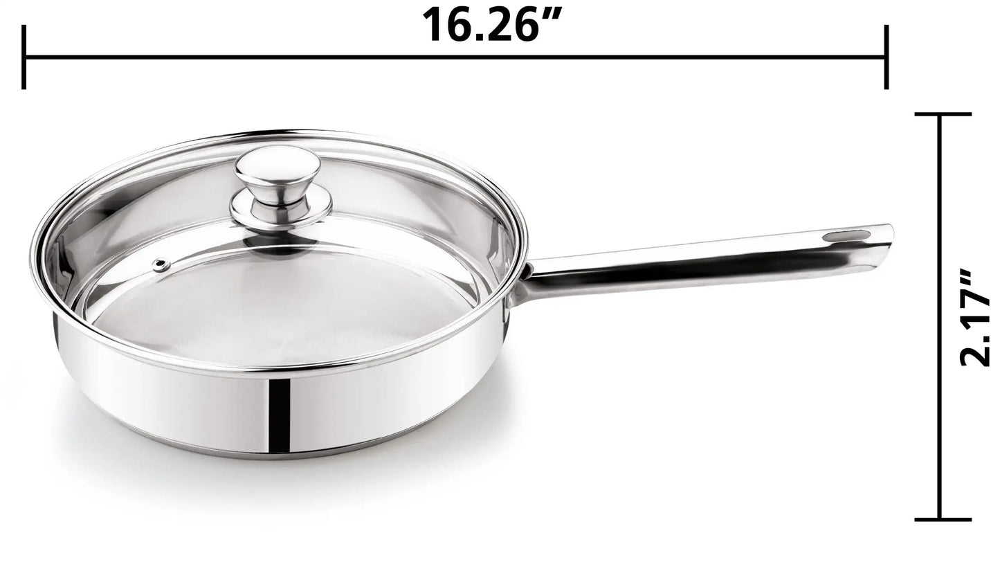 10-Piece Nonstick Stainless Steel Cookware Set for Durability and Style for Everyday Homemaking