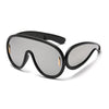 New Fashion Personality Hip Hop Cool Cyberpunk Sunglasses with Large Frame UV400 Anti UV Eyeglasses Oculos De Sol Feminino