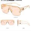 2023 Luxury Big Square Sunglasses Women Brand Designer Retro Blue Sun Glasses For Female Oversized Black Shades Oculos UV400