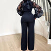 Mesh Jumpsuit Women White Overalls Party Lace Rompers New In Bodysuit One Piece Long Sleeve Summer Long Pants Y2k Spring Work