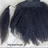 Drawstring Ponytail Human Hair 4c Afro Kinky Curly Ponytails Real Mongolian Remy Hair Pony tail Clip In Extensions Bundles 120g