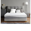 Queen Size Upholstered Platform Bed Velvet Fabric Big Headboard Wooden Frame Bedroom Storage Slat Support No Box Spring Needed