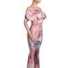 Women Sexy Bodycon 2 Piece Outfits V Neck Zip Up Long Sleeve Crop Top Midi Dress Skirt Set Plus Size Party Club Clubwear