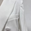 TWOTWINSTYLE Solid Slimming Long Blazer For Women Notched Collar Long Sleeve Tunic Patchwork Double Breasted Blazers Female New