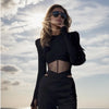 Summer Women T Shirt Girls T-Shirt Woman Clothes Long Sleeve Tops Spring Black Slim Tshirt Female Crop Top Tee Sexy Skinny Y2k