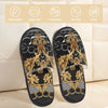 Custom Queen Of Absolutely Everything Gold Baroque Soft Memory Foam House Slippers Women Comfy Warm Anti-skid Sole Slipper