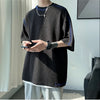 Men Summer Quality T Shirts Manual Suture Harajuku Casual Tshirt For Male 2023 New Neutral Oversize Tees Short Sleeve Tops