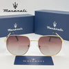 MASERATI Sunglasses New Fashion goggles Stylish Unframed Metal rimmed Shades for Men Women Cool Pose Trendy Design 10785
