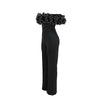 Sexy Slash Neck Slim Fit Jumpsuit for Woman Jumpsuits Rose One Piece Women Club Overalls Celebrities Outfits Party Sexy Rompers