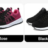 Women Casual Shoes Breathable Walking Mesh Lace Up Flat Shoes Sneakers Women Tenis Feminino Pink Black White