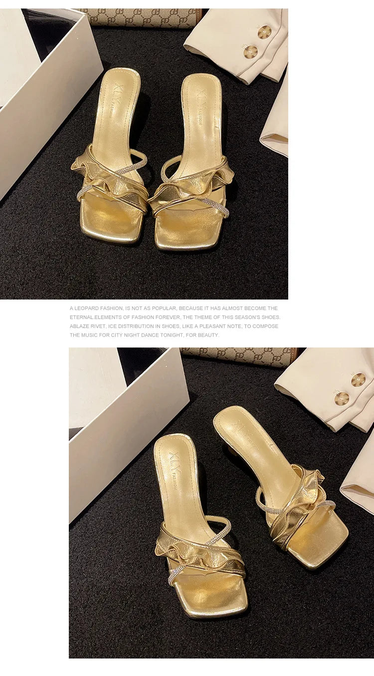 2024 Summer New Velcro Casual Roman Beach Sandals Plus Size 36-43 Thick Soled Outer Wear Sandals