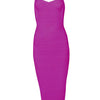 New 2024 Women Sexy Celebrity Midi Red White HL Elastic Bandage Dress Spaghetti Strap Club Bodycon Party Dress Wholesale HL434