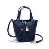 Retro Classic Women's Fashion Handbags Pure Color Design Metal Lock Buckle Accessories Ladies Shoulder Bags Minimalist Versatile