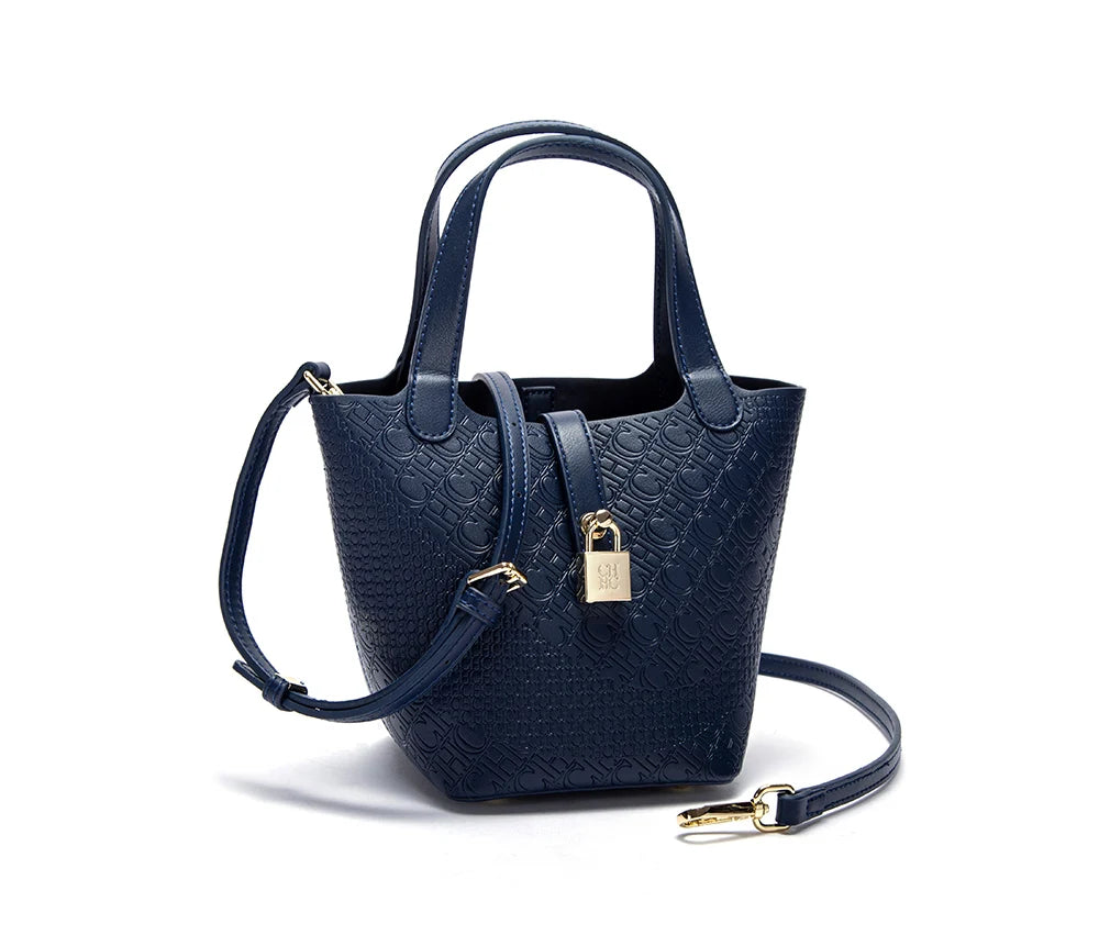 Retro Classic Women's Fashion Handbags Pure Color Design Metal Lock Buckle Accessories Ladies Shoulder Bags Minimalist Versatile