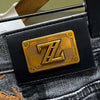 Mens Jeans Embroidered Leg Slimming Trousers Casual Streetwear Versatile Personalized Pencil Pants Men'S Wear 2024 Spring New