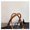 Large-capacity women's bags in Europe and the United States retro shoulder bag classic letters PU commuter handbags women