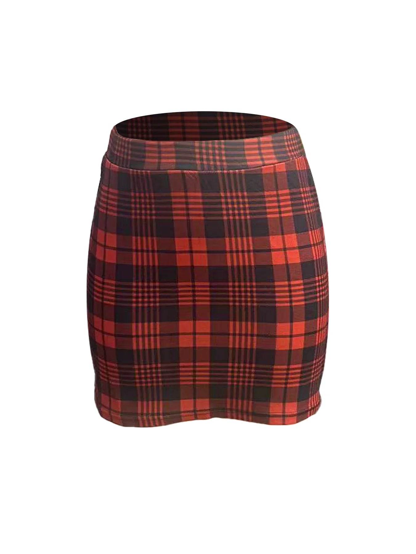 Qianniao style elegant elastic waist half skirt, hip hugging high waist short skirt