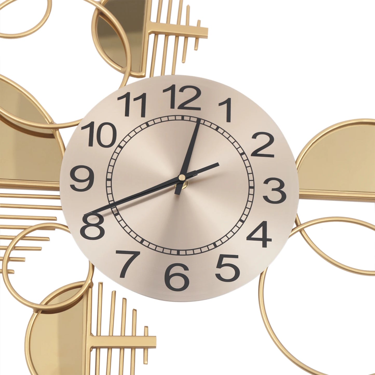 Large Golden Modern Minimalist Metal Wall Clock Family Living Room Decoration Pendant Creative Light Luxury Wall Watch Silent