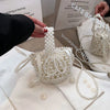 Mini Pearl Bag Luxury Women’s Handheld Bead Bag Purses Fashion Banquet Party Shoulder Bag Pearl Beaded Clutch Purse Mini Bags