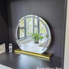 Vanity Mirror with Lights LED Round Makeup Mirror for Bedroom with 15X Magnification Smart Touch Dimmable 3 Modes 360° Rotation