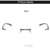 Men Blue Light Blocking Reading Glasses Women Dimond Cutting Rimless Eyeglasses Frame Anti Fatigue Hyperopia Presbyopic Eyewear