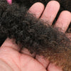 Afro Kinky Curly Hair Bulk Synthetic 12inch Ombre Marley Twists Braiding Hair #1B 4 27 30 33 99J Green Ombre Purple Brown Colors