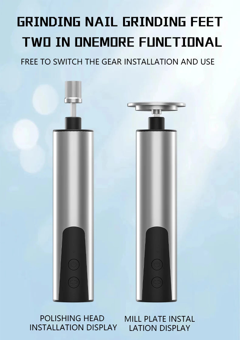 Foot Care File Electric Foot Callus Remover Leg Heels Remove Dead Skin Pedicure Tool Set and Replacement Sandpaper