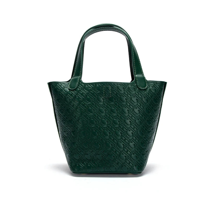 Retro Classic Women's Fashion Handbags Pure Color Design Metal Lock Buckle Accessories Ladies Shoulder Bags Minimalist Versatile
