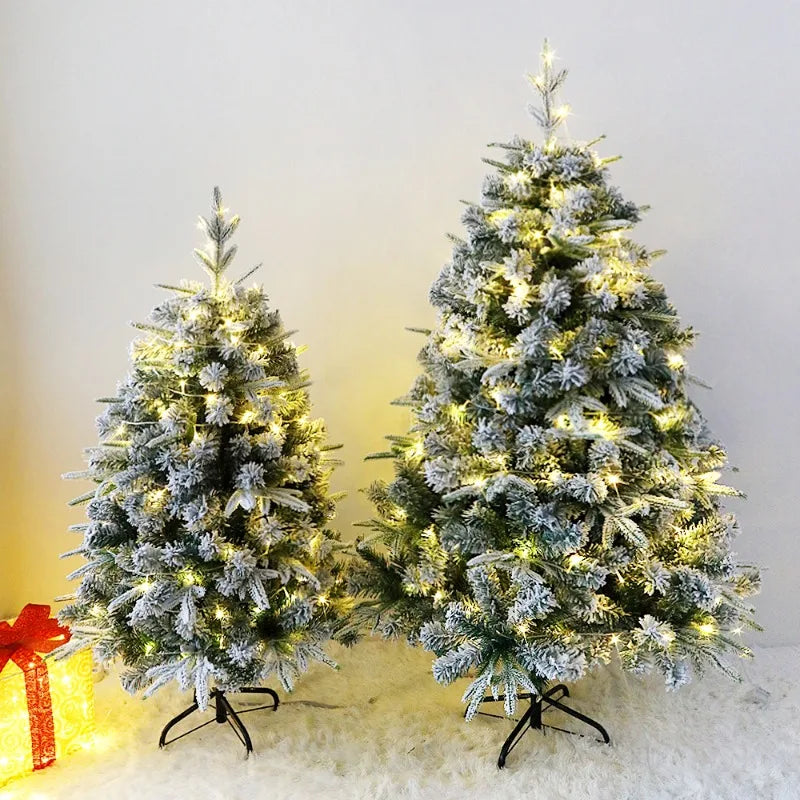 Artificial Christmas Tree PE+PVC Material Snow Spray Fusing Christmas Tree 120cm to 210cm Family Christmas Atmosphere Decoration