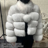 2025 MAOMAOKONG Natural Real Fox Fur Coat Women Winter Long Sleeve Luxury Raccoon Fur Jackets Thick Top Female Furry Coat Vest