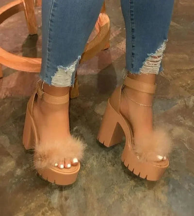 Designer New Sexy Fashion Women's Sandals Summer Diamond Fish Mouth Muffin Platform High Heels Casual Slippers Womens Shoes