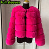 Damenmode Kunstpelzmantel superheiß Herbst Winter Damen kurze Kunstfuchsjacke flauschig hohe Qualität 7XL Damen Pelzmäntel