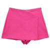 Willshela Women Fashion Solid Asymmetrical Side Zipper Skirts Shorts Vintage High Waist Female Chic Lady Shorts
