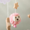 Baby Crib Mobile Bed Bell Rattle Toys Wooden Crochet Stars Pendant Bed Bell Toys Newborn Comfort Crib Bracket Hanging Toys Gifts