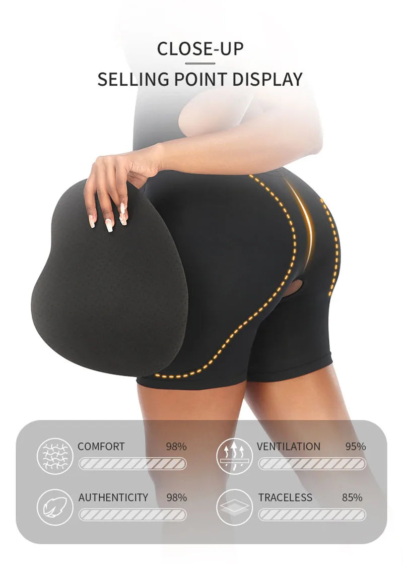 AfruliA Bodysuit Shapewear Padded Hip Enhancer Bra Cushion Butt Lifter Sexy Back Body Shaper Jumpsuits Fajas Colombianas Girdles