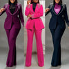 Customized 2 Piece Women Sets Plus Size Dashiki African New Arrival Matching Two Pieces Sets Blazer Coat Top Pants Suits Outfits