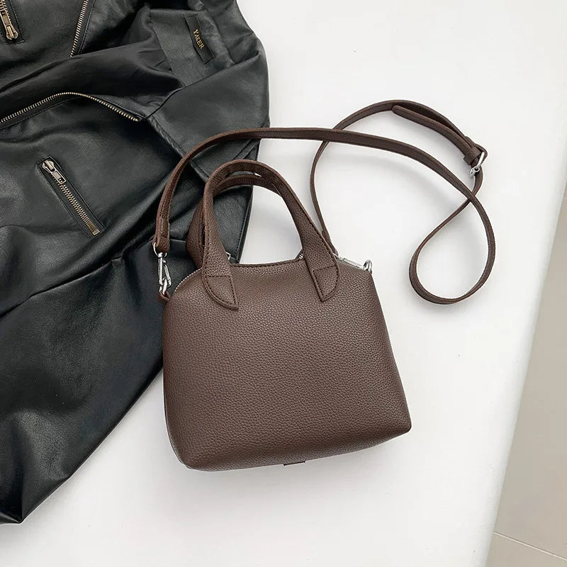 PU Square Compact Shoulder and Crossbody Bags Zipper Unique Design High Quality Hand Bags for Women 2025 Designer Style Bolso