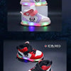 Disney Children's Sneakers Boys Girls Mickey Led Light Sport Shoes Student Shoes Hook Anti-slip Kids Outdoor Shoes Basket Shoes
