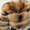 2025 MAOMAOKONG Natural Real Fox Fur Coat Women Winter Long Sleeve Luxury Raccoon Fur Jackets Thick Top Female Furry Coat Vest