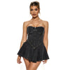 Chest Wrap Sexy Dress Women Sleeveless Backless Splicing Slim Fit Strapless Mini Dresses Sexy A Line 2024 Denim Vestidos