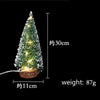 1pc LED Light Mini Artificial Christmas Trees Decorations  Festival Tabletop Miniature Snow Frost Xmas Tree Decor 4Sizes