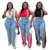 2 Pieces Women's Sets 2025 Spring Summer Denim Sleeveless Suit Tops And Wide Leg Pants Suits Two Piece Set Tracksuit Outfit