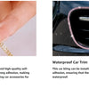 Pink Bling Car Trim Self-Adhesive 16.4Ft Rhinestone Car Interior Accessories for Women Car Crystal Door Stickers Car Dashboard s